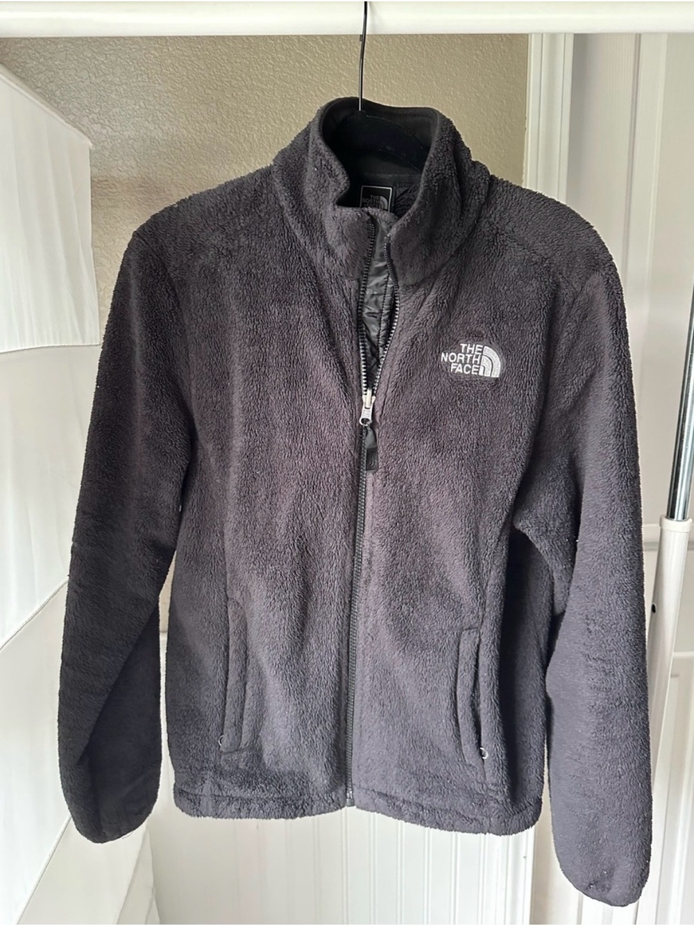 The North Face Charcoal Black Plush Fleece Jacket